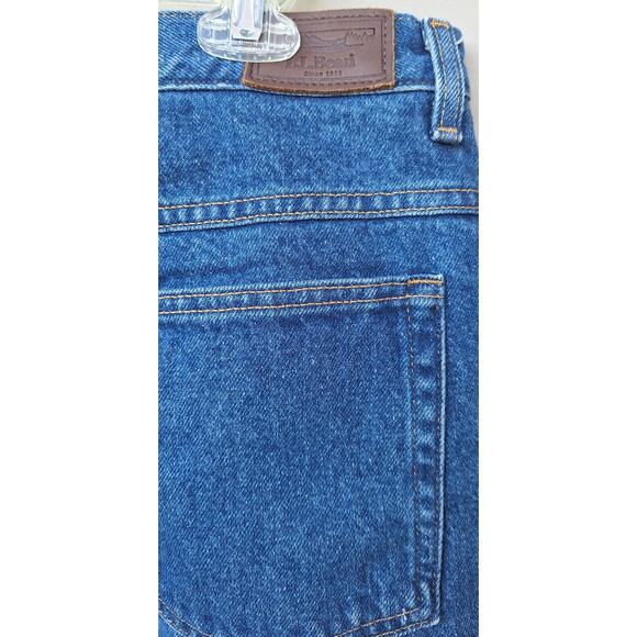 L.L. Bean Women Double L Fleece Lined Relaxed Fit Jeans Blue- Forest  Sz 14 x 29 - Picture 10 of 11